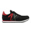 ARMANI EXCHANGE Logo Lace-Up XUX017 Sneaker - BLKRED/RED - Black/ Red / 39