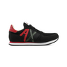 ARMANI EXCHANGE Logo Lace-Up XUX017 Sneaker - BLKRED/RED - Black/ Red / 39