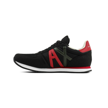 ARMANI EXCHANGE Logo Lace-Up XUX017 Sneaker - BLKRED/RED