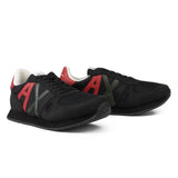 ARMANI EXCHANGE Logo Lace-Up XUX017 Sneakers - BLKBLK