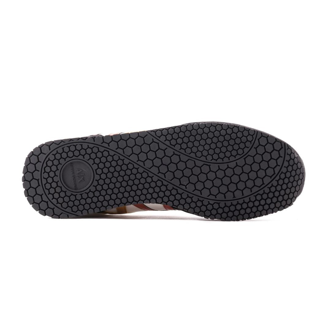 ARMANI EXCHANGE Logo Lace-Up XUX017 Sneakers - BLKGRN