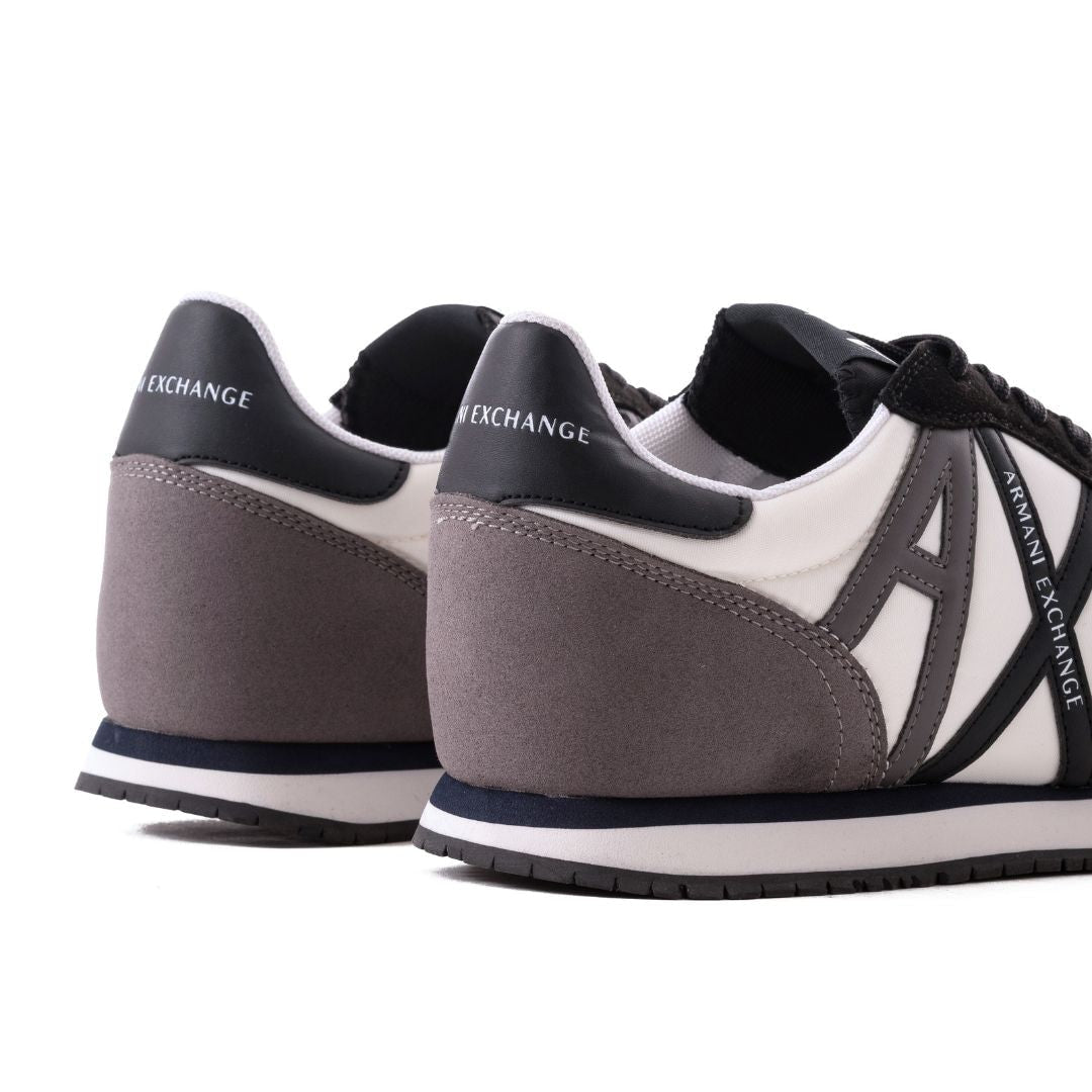 ARMANI EXCHANGE Logo Lace-Up XUX017 Sneakers - BLKGRY