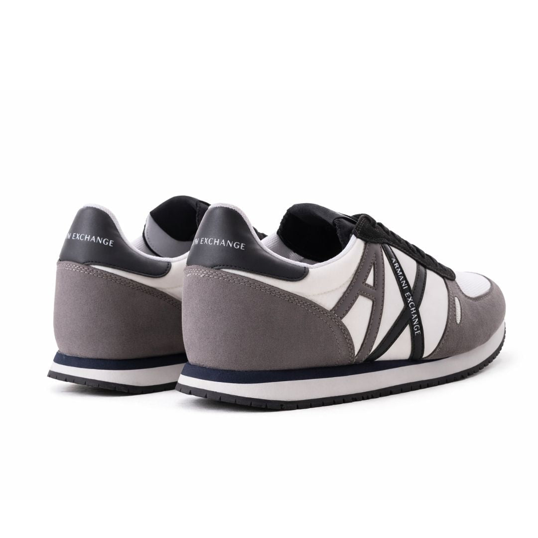 ARMANI EXCHANGE Logo Lace-Up XUX017 Sneakers - BLKGRY