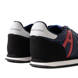 ARMANI EXCHANGE Logo Lace-Up XUX017 Sneakers - BLKNVY