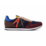 ARMANI EXCHANGE Logo Lace-Up XUX017 Sneakers - BRNORG - Brown/ Orange / 41