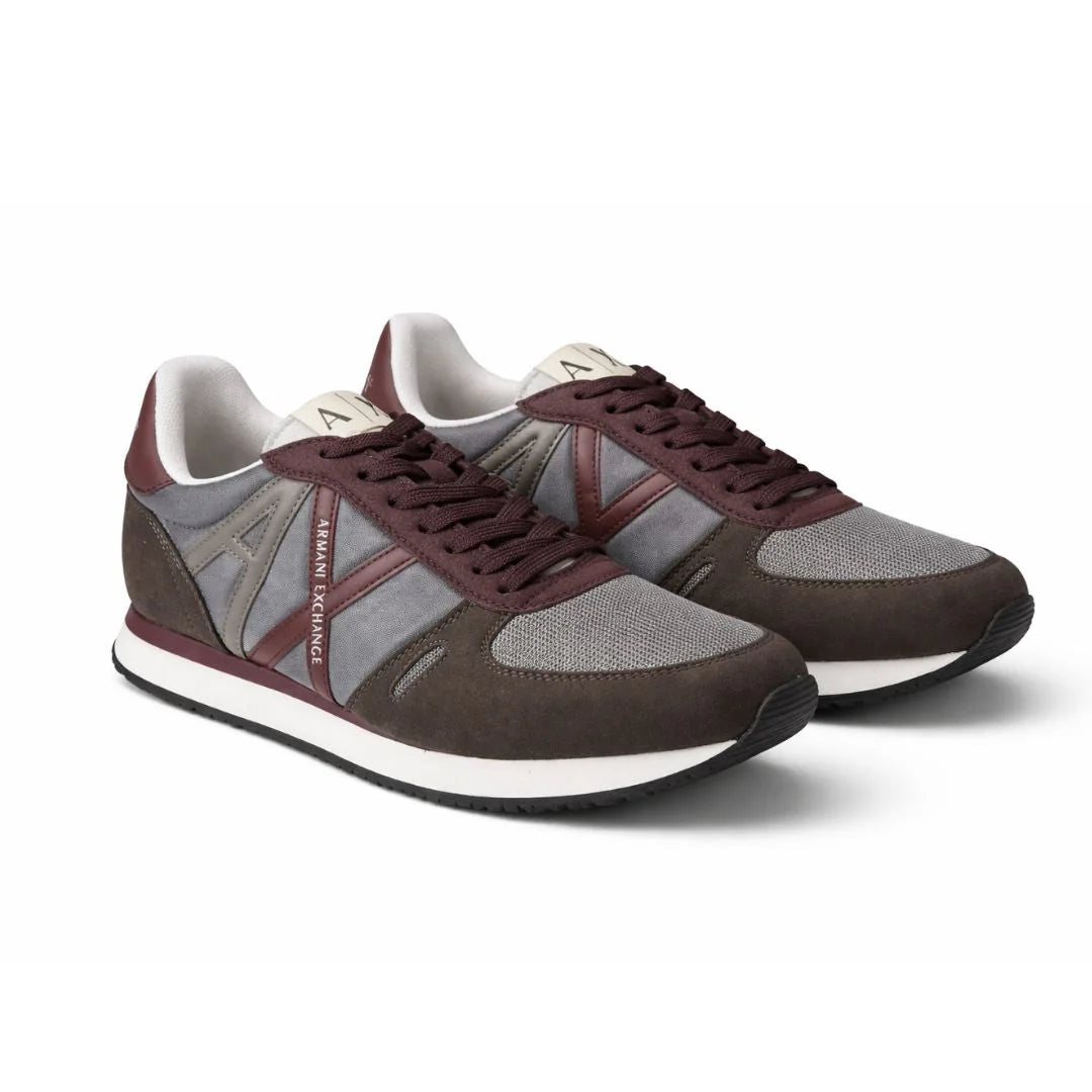 ARMANI EXCHANGE Logo Lace-Up XUX017 Sneakers - COFMRN