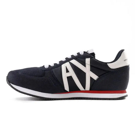 ARMANI EXCHANGE Logo Lace-Up XUX017 Sneakers - NVYRED - Navy/ Red / 40 - Shoes
