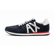 ARMANI EXCHANGE Logo Lace-Up XUX017 Sneakers - NVYRED - Navy/ Red / 40