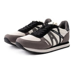 ARMANI EXCHANGE Logo Lace-Up XUX017 Sneakers - WHTGRY