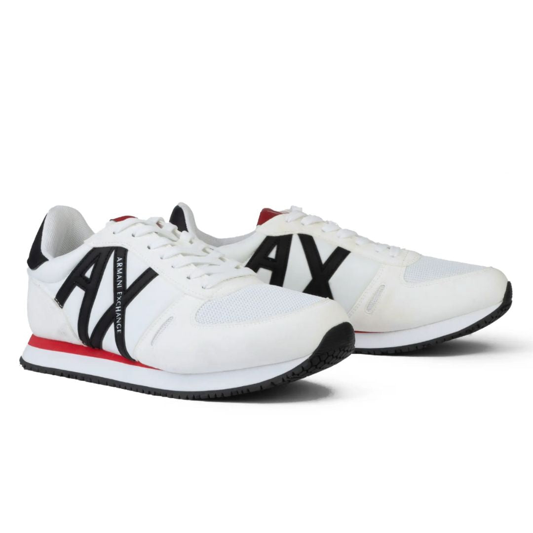 ARMANI EXCHANGE Logo Lace-Up XUX017 Sneakers - WHTHT