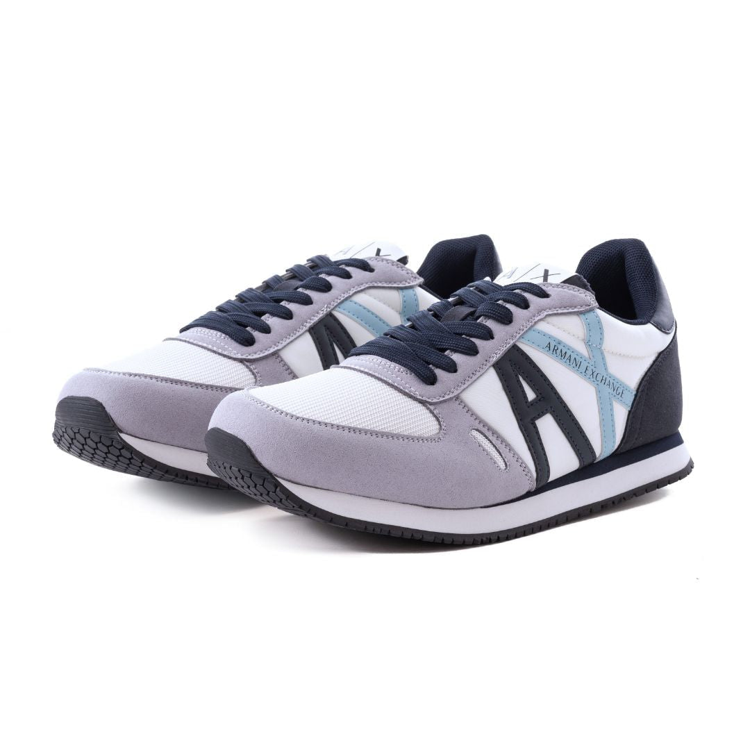 ARMANI EXCHANGE Logo Lace-Up XUX017 Sneakers - WHTSKY