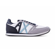 ARMANI EXCHANGE Logo Lace-Up XUX017 Sneakers - WHTSKY - White/ Sky / 41