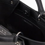 Armani Exchange Medium Top Handle Tote Bag Women - BLK - Black