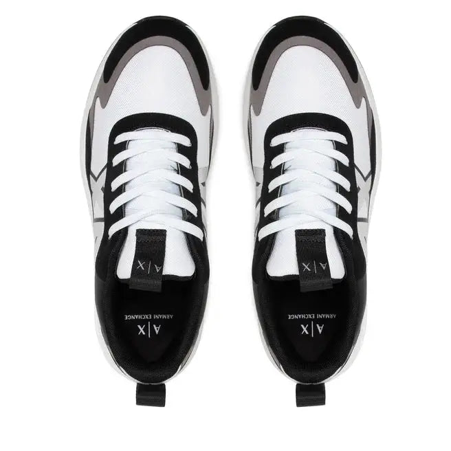 ARMANI EXCHANGE Multicolor Lace-Up XUX114 Sneakers - WHT - White / 43 - Shoes