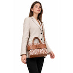 ARMANI EXCHANGE Natural Fabric Shopper Bag - BRN - Brown