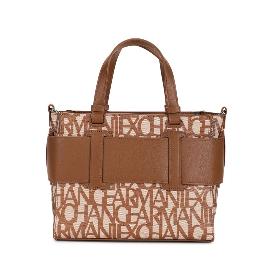 ARMANI EXCHANGE Natural Fabric Shopper Bag - BRN - Brown