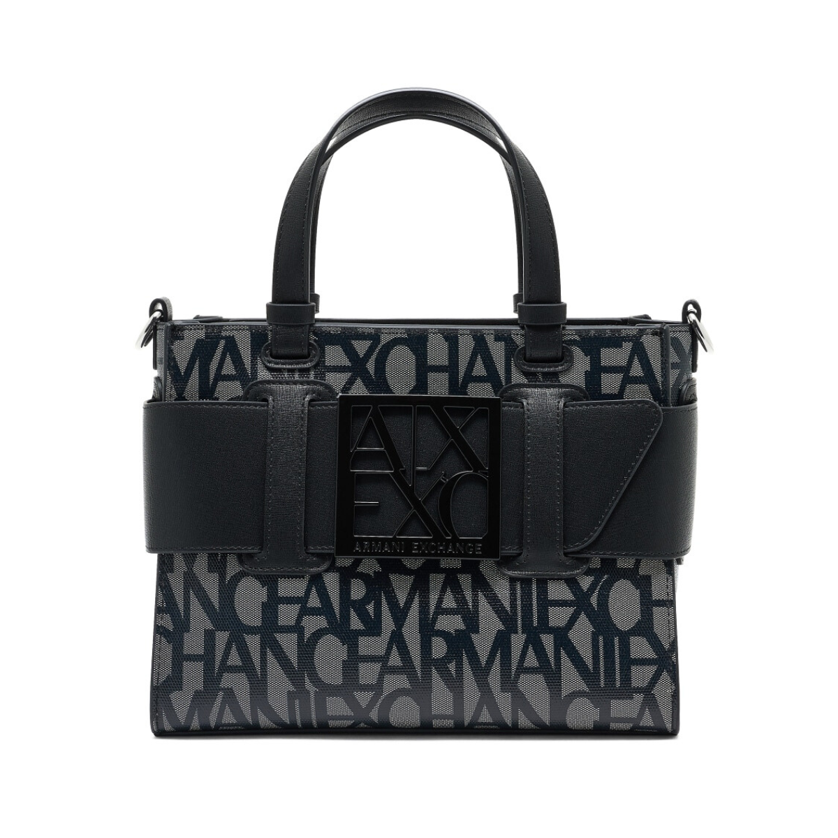 ARMANI EXCHANGE Natural Fabric Shopper - OLVBLK - Olive-Black