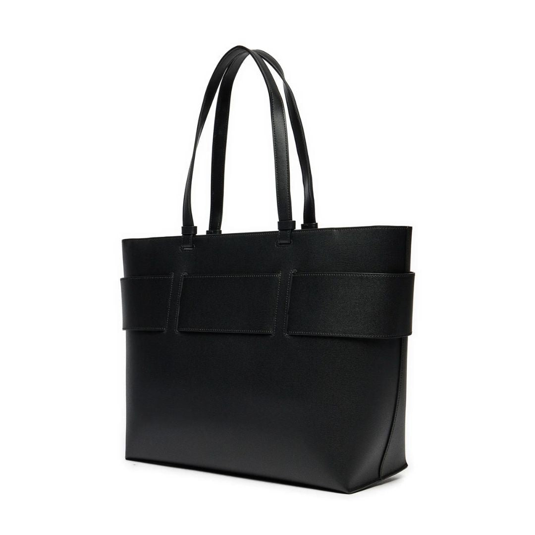 ARMANI EXCHANGE Natural Fabric Tote Bag - BLK - Black