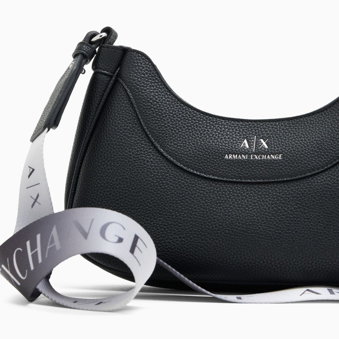 Armani Exchange Oval Crossbody Bag BLK Black