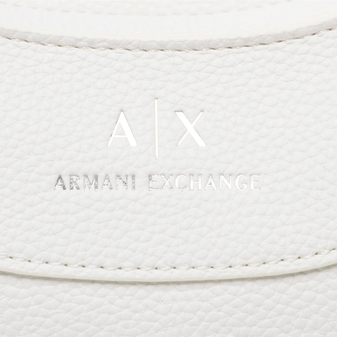 Armani Exchange Oval Crossbody Bag WHT White