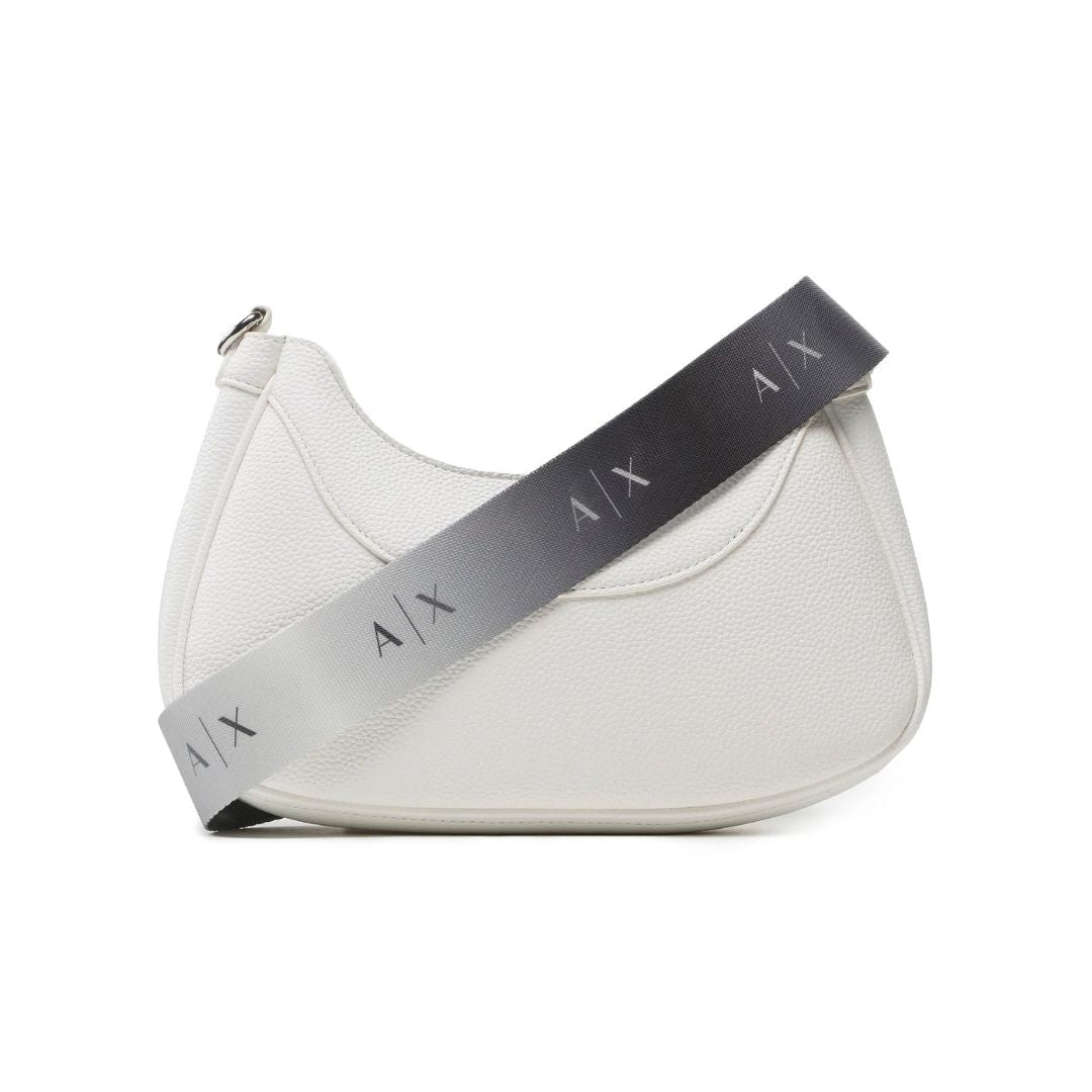 Armani Exchange Oval Crossbody Bag WHT White