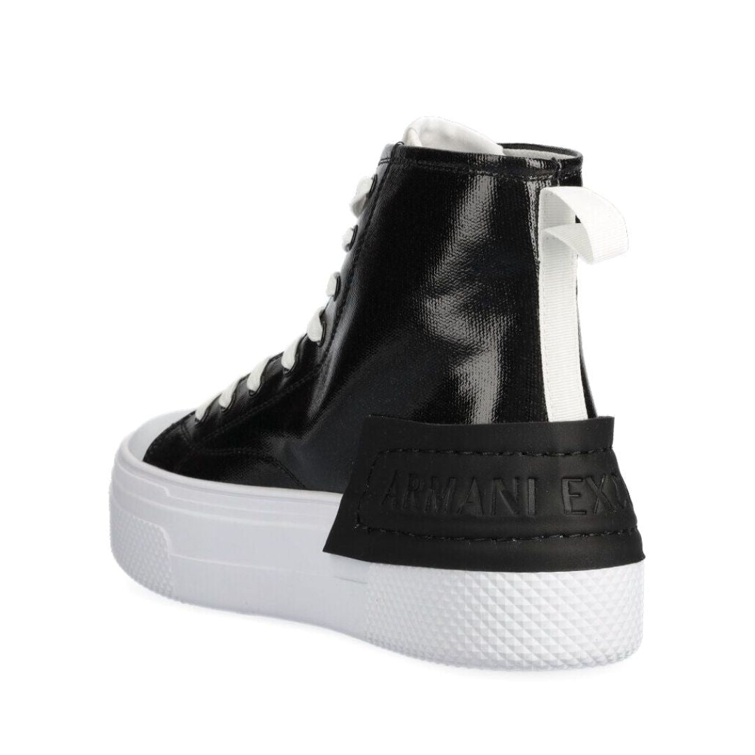 ARMANI EXCHANGE Platform Logo Sneakers Women XDZ030-BLK - Black / 37