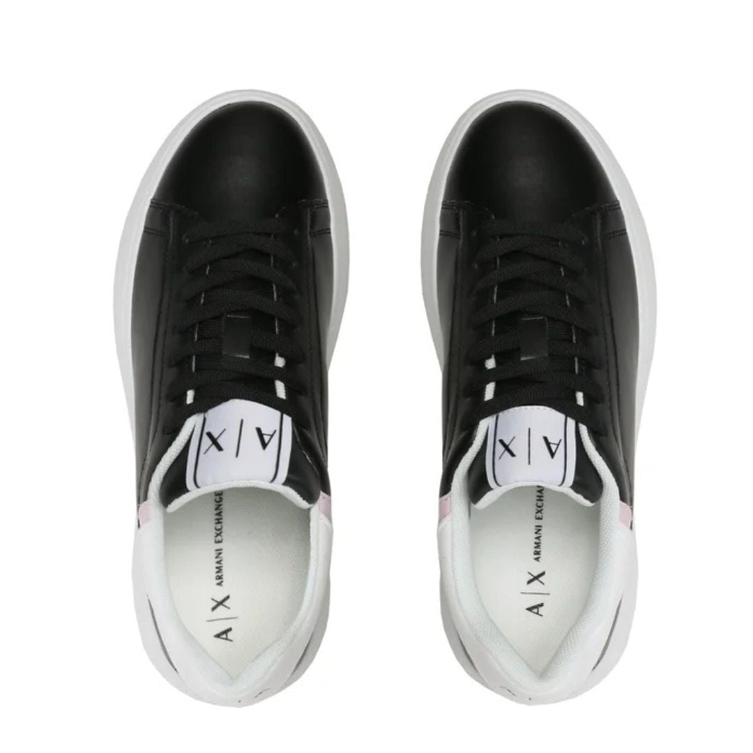 ARMANI EXCHANGE Platform Sneakers Women XDX108-BLKWHT