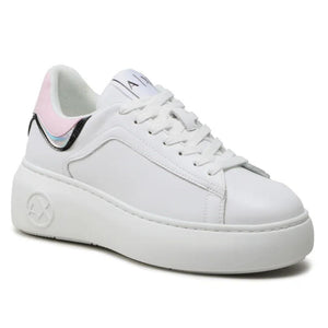 ARMANI EXCHANGE Platform Sneakers Women XDX108-WHTRSE - White/ Rose / 38