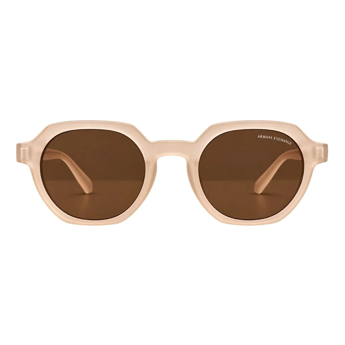 Armani Exchange Round Phantos Frame Sunglasses Unisex - BEG - Beige