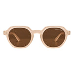 Armani Exchange Round Phantos Frame Sunglasses Unisex - BEG - Beige