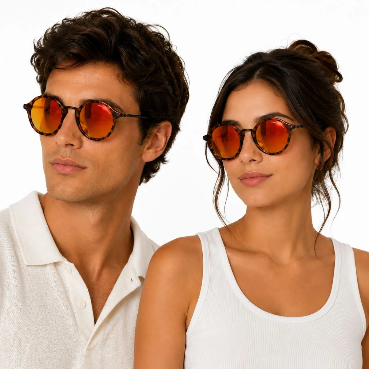 Armani Exchange Round Phantos Frame Sunglasses Unisex - BRN - Brown