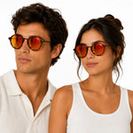 Armani Exchange Round Phantos Frame Sunglasses Unisex - BRN - Brown