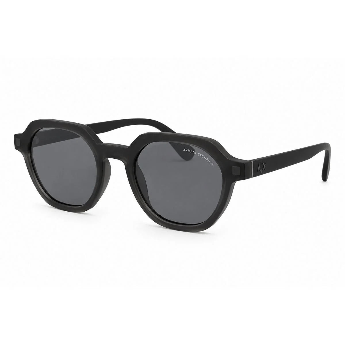 Armani Exchange Round Phantos Frame Sunglasses Unisex - GRY - Gray