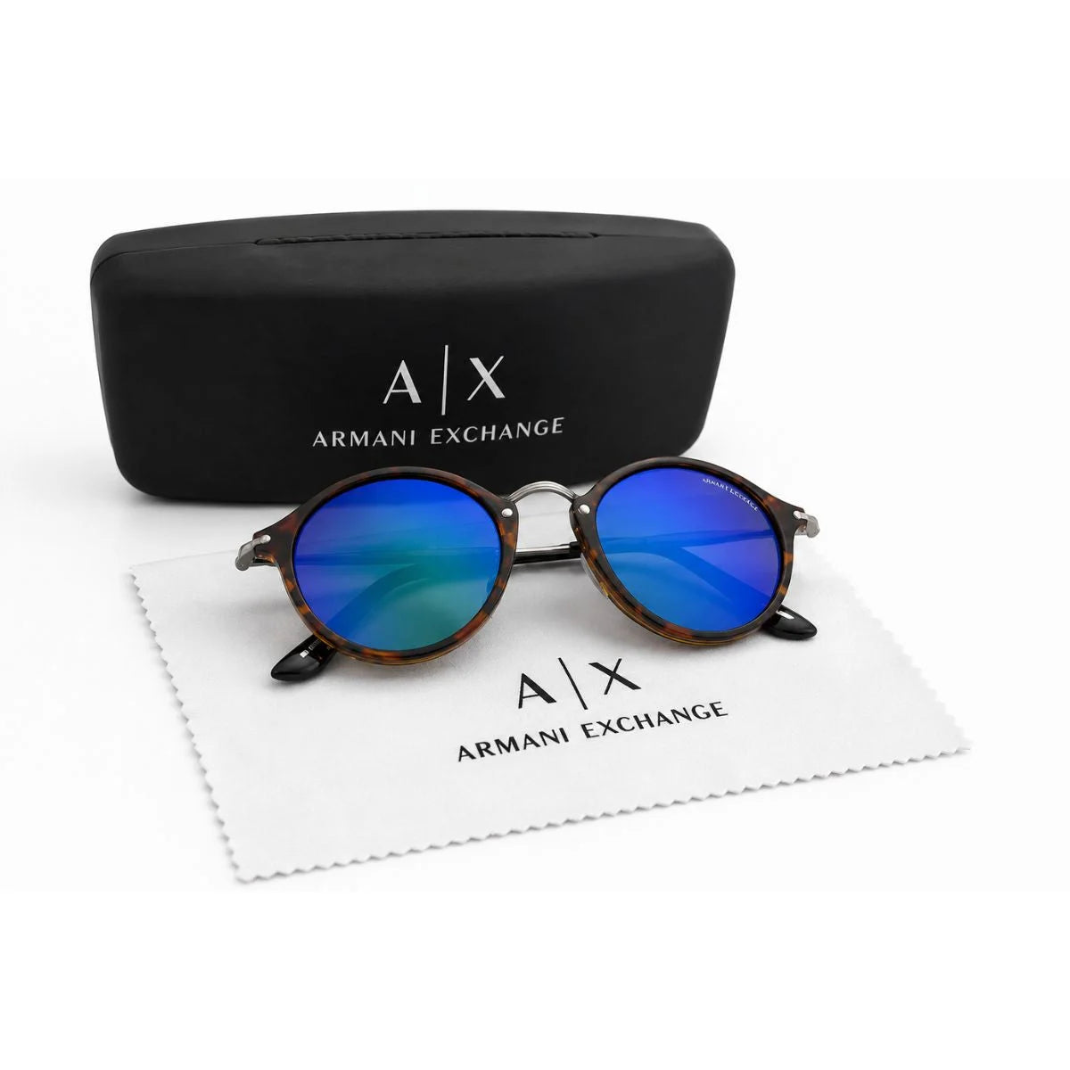Armani Exchange Round Phantos Frame Sunglasses Women - BRN - Brown