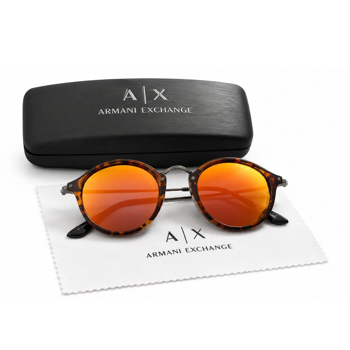 Armani Exchange Round Phantos Frame Sunglasses Women - BRN - Brown