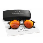Armani Exchange Round Phantos Frame Sunglasses Women - BRN - Brown
