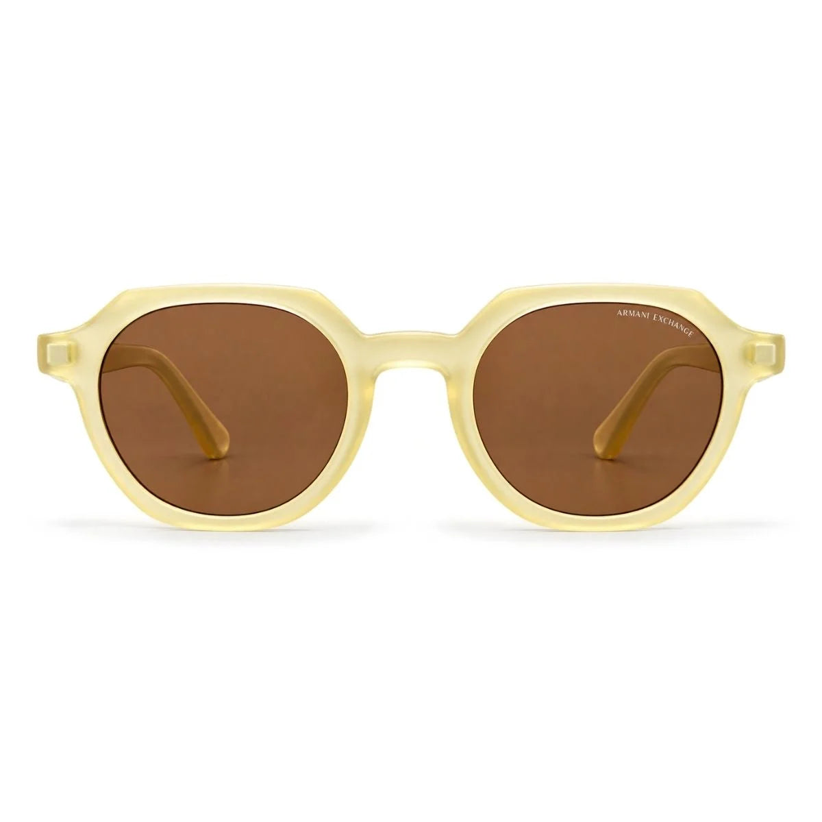 Armani Exchange Round Phantos Frame Sunglasses Women- TRL - Translucent
