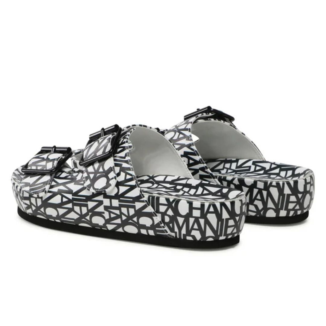 ARMANI EXCHANGE Sandals XDP031-BLKWHT - Black/ White / 38