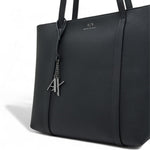 Armani Exchange Shoppers Top Handle Tote Bag - BLK - Black