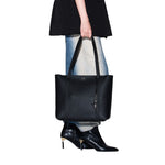 Armani Exchange Shoppers Top Handle Tote Bag - BLK - Black