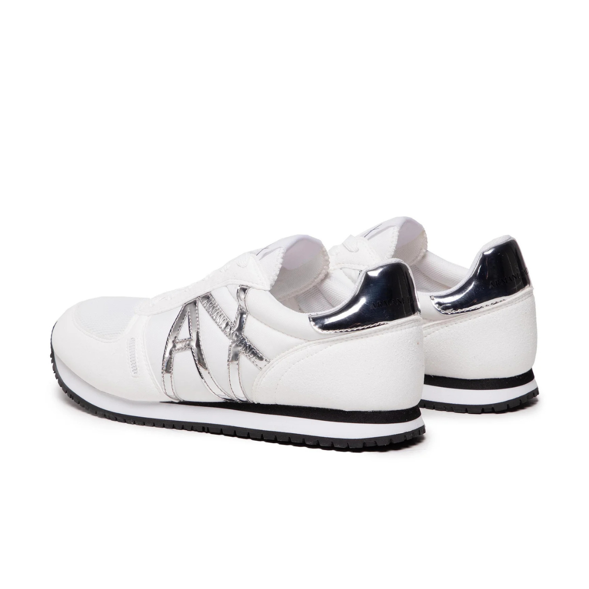 Armani Exchange Sneakers XDX031 XV137 - WHTSLV - White/Silver / 35