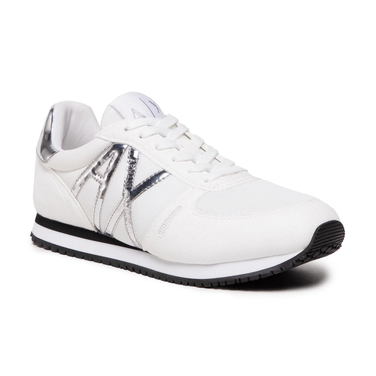 Armani Exchange Sneakers XDX031 XV137 - WHTSLV - White/Silver / 35