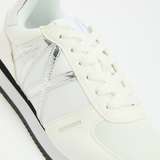 Armani Exchange Sneakers XDX139 XV733 - WHTSLV - White/Silver / 35