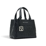 ARMANI EXCHANGE Tote Shopping Bag With Coated Belts XW001576-BLK - Black