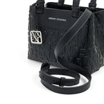 ARMANI EXCHANGE Tote Shopping Bag With Coated Belts XW001576-BLK - Black