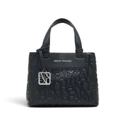 ARMANI EXCHANGE Tote Shopping Bag With Coated Belts XW001576-BLK - Black
