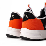 ARMANI EXCHANGE XUX058 Logo Sock Style Sneakers - BLKORG - Shoes