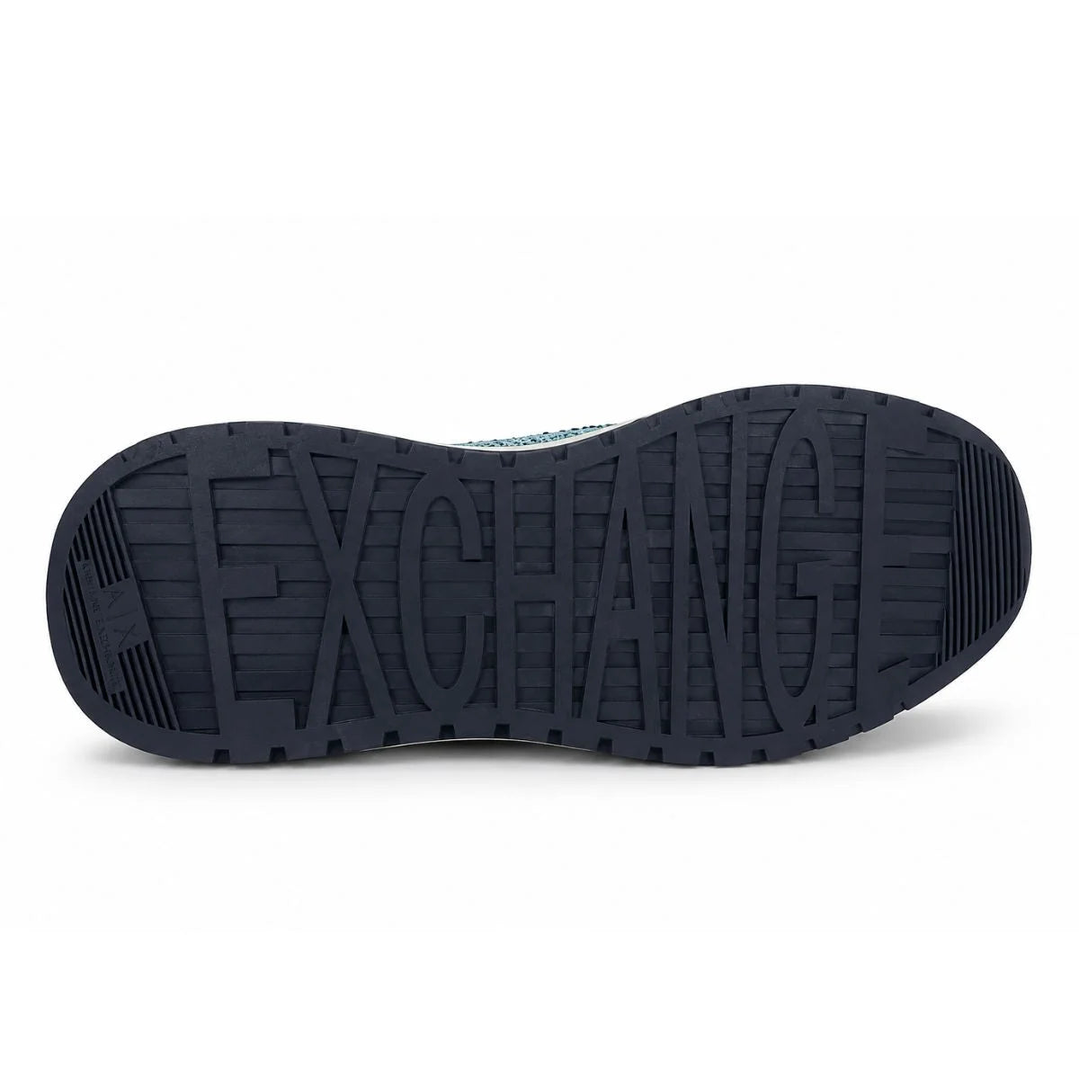 ARMANI EXCHANGE XUX058 Logo Sock Style Sneakers - BLU