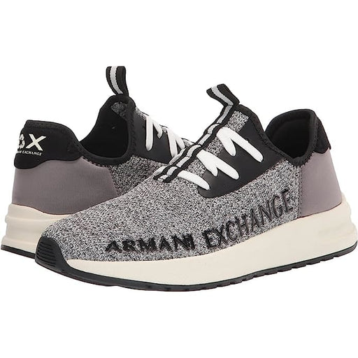 ARMANI EXCHANGE XUX058 Logo Sock Style Sneakers - GRY - Gray / 41 - Shoes