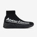 ARMANI EXCHANGE XUZ023 Stretch Fabric Knitted Sock Sneakers - BLK - Shoes